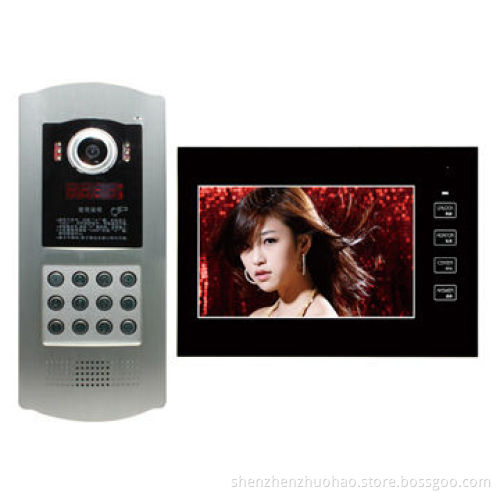 Hot sale HD video intercom door phone with memory for buildings